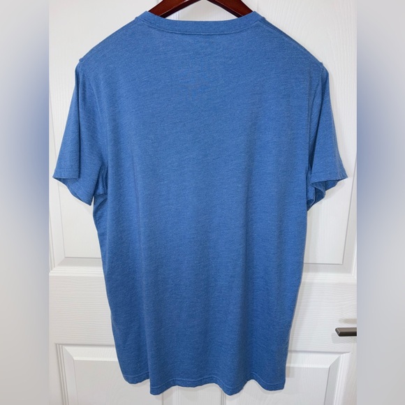 Abercrombie & Fitch Blue Logo Tee Shirt Mens Size L Short Sleeve Classic - Picture 2 of 5